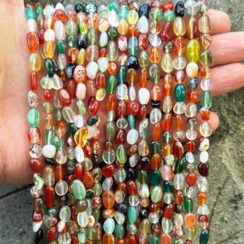 Perles agates, agate malachite, pepite, DIY, beads length 5-8mm, Vendu par Environ 38 cm brin