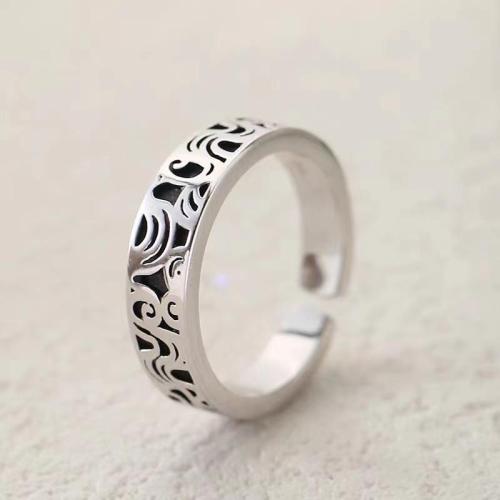 Cink Alloy Finger Ring, modni nakit & bez spolne razlike, Veličina:7, Prodano By PC