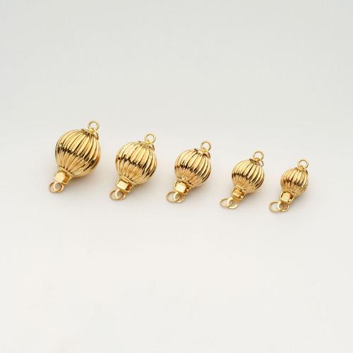 18K Gold Lantern Clasps DIY Sold By PC