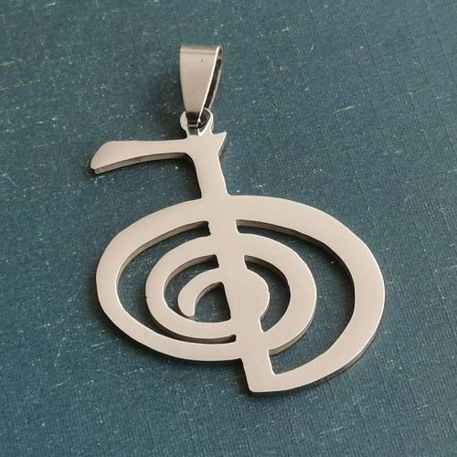 Pendentifs en titane, Acier titane, note de musique, poli, DIY, 30x36mm, Vendu par PC