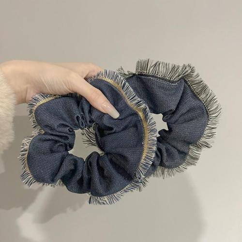 Hair Scrunchies Denim handmade for woman Sold By PC