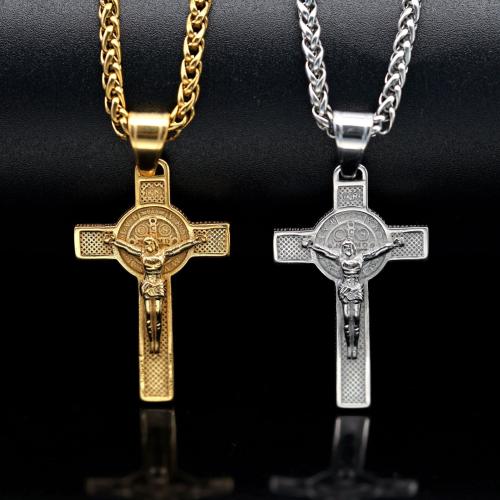 Pendants Cruach Cross dhosmálta, 316 Cruach dhosmálta, plátáilte, DIY, dathanna níos mó le haghaidh rogha, Díolta De réir PC