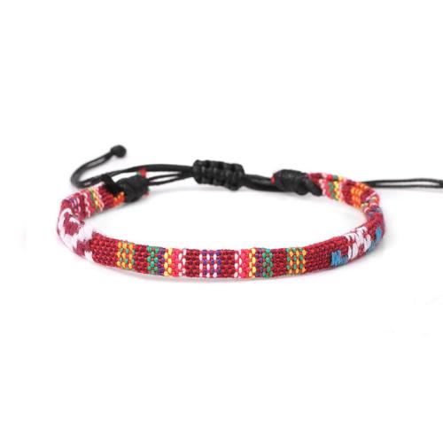 Bracciale amicizia, tessuto di cotone, with corda di cera, fatto a mano, unisex & stili diversi per la scelta, nessuno, Lunghezza Appross. 16 cm, Venduto da PC