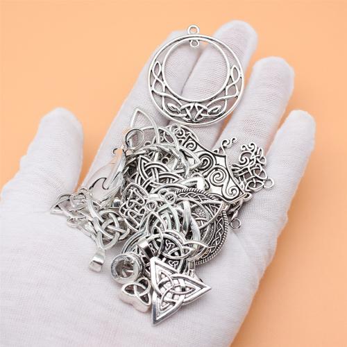 Zinc Alloy Pendants antique silver color plated DIY & 1/1 loop Sold By Bag