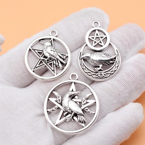 Zinc Alloy Pendants antique silver color plated DIY Sold By Bag