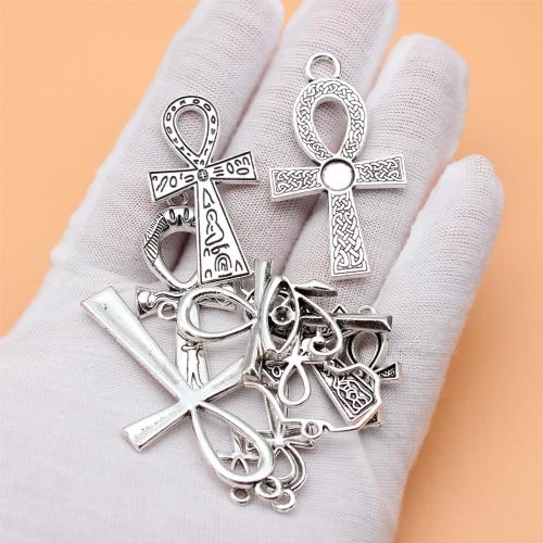 Zinc Alloy Pendants antique silver color plated DIY & 1/1 loop Sold By Bag