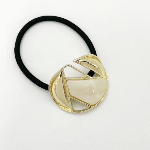 Ponytail Holder Zinc Alloy with Rubber Band for woman Sold By PC