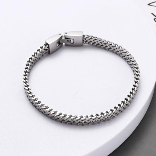 Bracelet en alliage de zinc, bijoux de mode & pour homme, plus de couleurs à choisir, Longueur Environ 18 cm, Vendu par PC