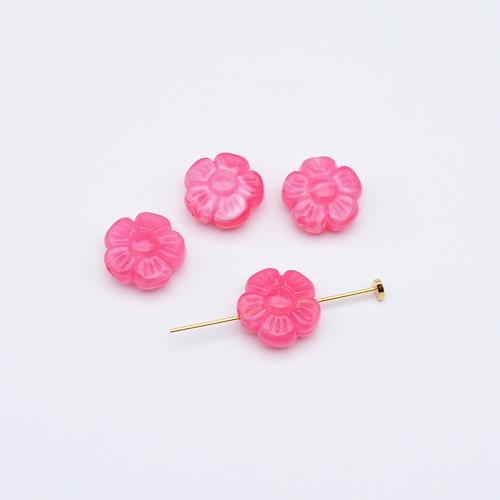 Grânulos de jóias de acrílico, acrilico, Flor, DIY, Mais cores pare escolha, 16x7mm, 20PCs/Bag, vendido por Bag