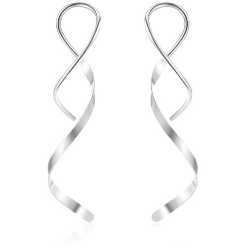 Nerezová ocel Drop náušnice, 304 Stainless Steel, pro ženy, více barev na výběr, 50.80mm, 20PC/Lot, Prodáno By Lot