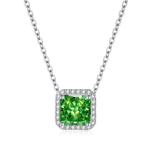 Cubic Zircon Micro Pave Brass Necklace plated micro pave cubic zirconia & for woman Sold By PC