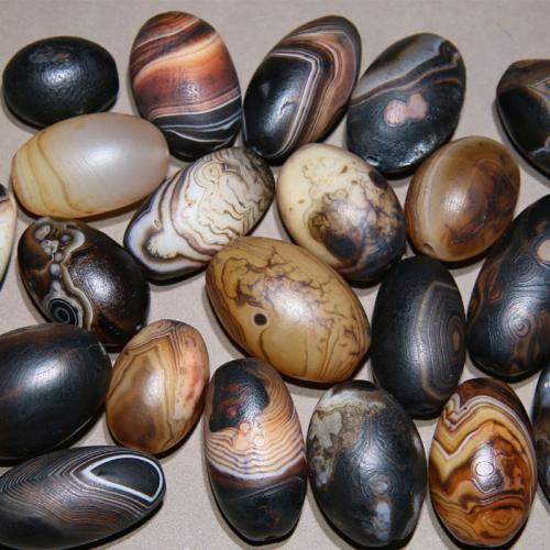 Agate Beads Oval random style & DIY beads size 20x30- Sold By PC