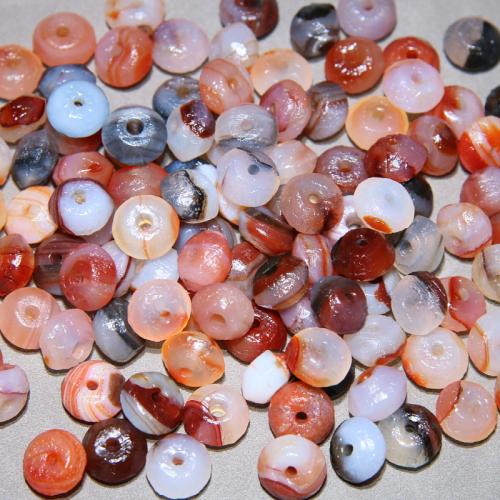 Perles agates, Agate, soucoupe, envoyé au hasard & DIY, 13.50x8.50mm, Vendu par PC