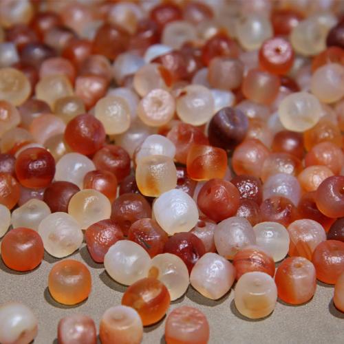 Agate Beads random style & DIY red Sold By PC