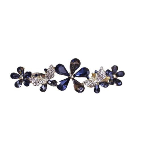 Hair Snap Clips Zinc Alloy with Glass Rhinestone for woman & with rhinestone Sold By PC