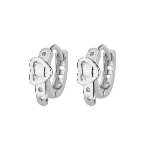 Messing Huggie Hoop Earring, mode sieraden & voor vrouw, 6.30x14.30mm, Verkocht door pair