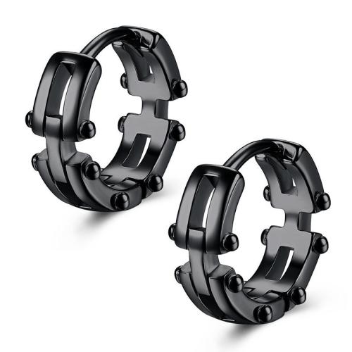 Messing Huggie Hoop Earring, mode sieraden & voor de mens, meer kleuren voor de keuze, 14.85x4.27x13.09mm, Verkocht door pair