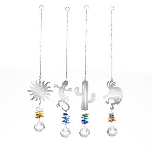 Hanging Ornaments Zinc Alloy with Crystal silver color plated for home and office nickel lead & cadmium free Sold By PC