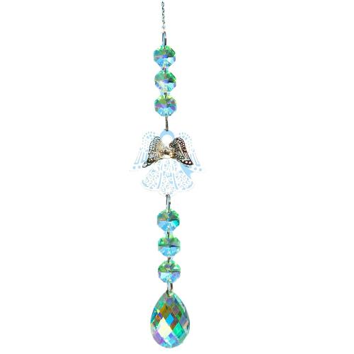 Hanging Ornaments Zinc Alloy with Crystal silver color plated for home and office nickel lead & cadmium free Sold By PC