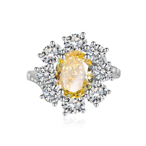 Cubic Zirconia Micro Pave Brass Ring plated micro pave cubic zirconia & for woman Sold By PC