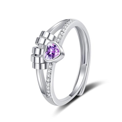 Kubisk Circonia Micro bane messing Ring, forgyldt, Micro Pave cubic zirconia & for kvinde, flere farver til valg, Solgt af PC