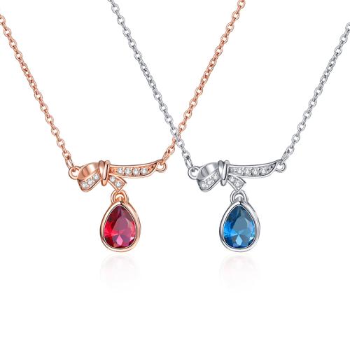 Collier en laiton cubique Zircon Micro Pave, Placage, pavé de micro zircon & pour femme, plus de couleurs à choisir, Longueur Environ 41-50 cm, Vendu par PC