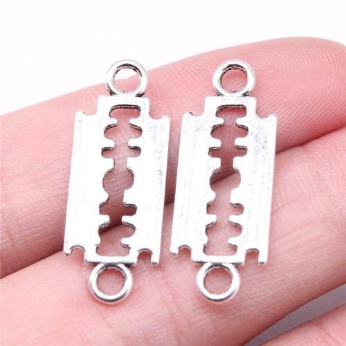 Zinc Alloy Connector antique silver color plated DIY & 1/1 loop Sold By PC