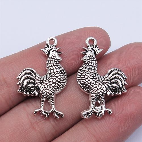 Zinc Alloy Animal Pendler, antik sølv farve forgyldt, du kan DIY, 31x20mm, Solgt af PC