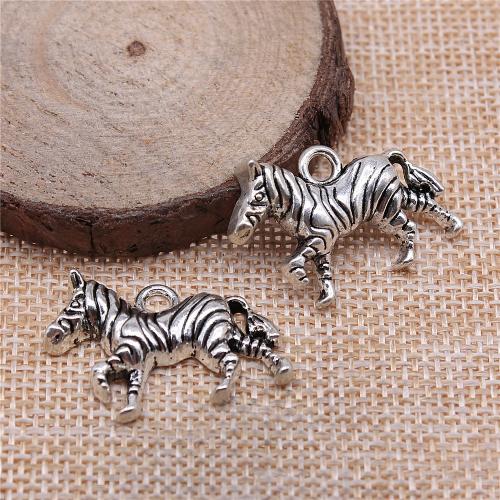 Pendentifs animaux en alliage de zinc, cheval, Placage, DIY, 30x20mm, Vendu par PC