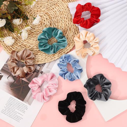 Hair Scrunchies Velveteen handmade for woman 90mm Sold By PC