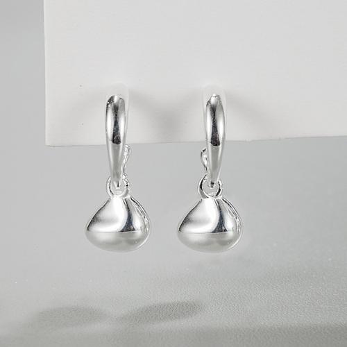 Sterling Silver šperky náušnice, 925 Sterling Silver, módní šperky & pro ženy, 17.30x7mm, Prodáno By Pair