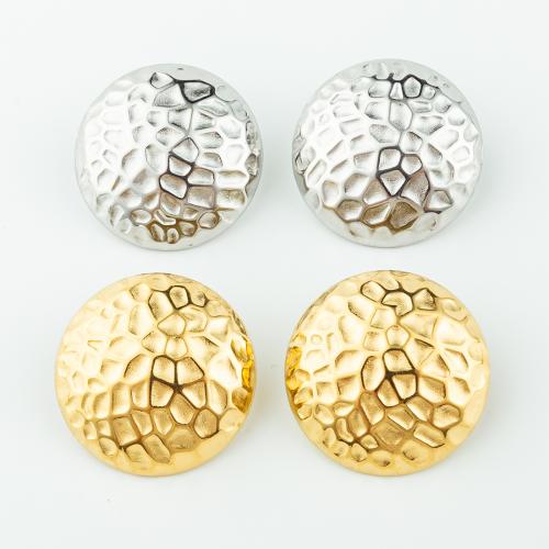 Roestvrij staal Stud Earrings, 304 roestvrij staal, mode sieraden & voor vrouw, meer kleuren voor de keuze, 25x25mm, Verkocht door pair