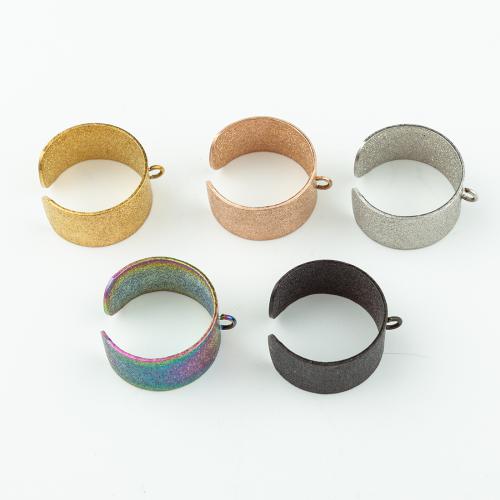 Rozsdamentes acél Finger Ring, 304 rozsdamentes acél, DIY, több színt a választás, Által értékesített PC