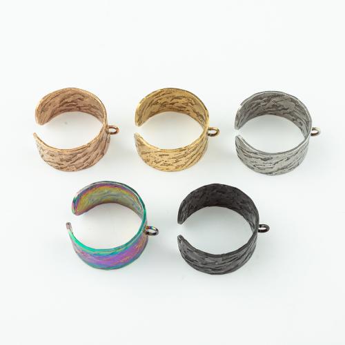 Rozsdamentes acél Finger Ring, 304 rozsdamentes acél, DIY, több színt a választás, Által értékesített PC