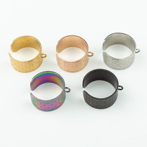 Rozsdamentes acél Finger Ring, 304 rozsdamentes acél, DIY, több színt a választás, Által értékesített PC