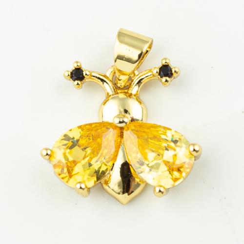 Cubic Zirconia Micro Pave Brass Pendant fashion jewelry & Unisex & micro pave cubic zirconia Approx 3mm Sold By Lot