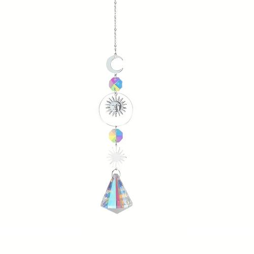 Hanging Ornaments Zinc Alloy with Crystal silver color plated for home and office nickel lead & cadmium free Sold By PC