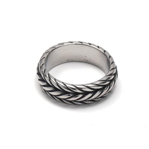 Titanium Čelik Finger Ring, pozlaćen, modni nakit & različite veličine za izbor & za čovjeka, više boja za izbor, Prodano By PC