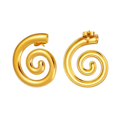 Cruach dhosmálta Graí Earrings, 304 Cruach dhosmálta, plátáilte, do bhean, órga, Díolta De réir Péire