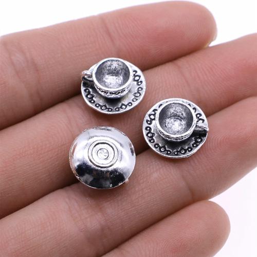 Zinc Alloy Pendants antique silver color plated DIY 14mm Sold By PC