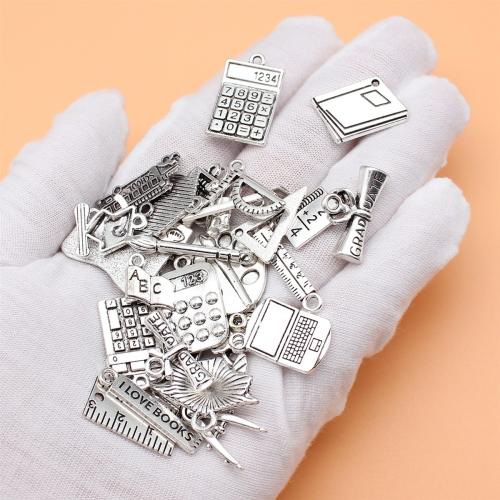 Zinc Alloy Pendants antique silver color plated DIY Sold By Bag