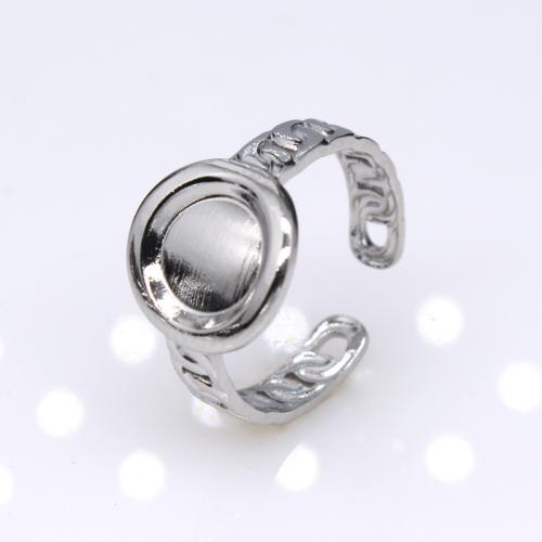 Titano plienas Cuff Finger Ring, unisex & įvairių stilių pasirinkimas, Dydis:6-9, Pardavė PC