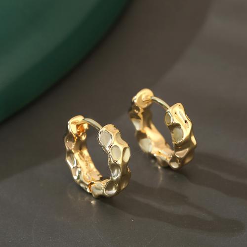 Brass Leverback Earring fashion jewelry & for woman golden 22mm Sold By Pair