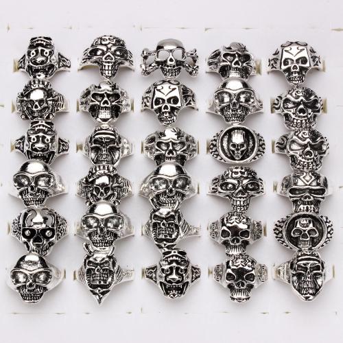 Zinc Alloy Finger Ring random style & fashion jewelry & Unisex Random Color 17-19mm Sold By PC