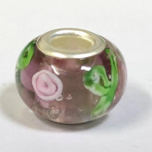 Lampwork karoliukai European stilius, stoving lakas, Pasidaryk pats, daugiau spalvų pasirinkimas, 10mm, 100kompiuteriai/Krepšys, Pardavė Krepšys