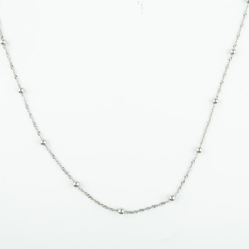 Stainless Steel Chain Ogrlica, 304 nehrđajućeg čelika, modni nakit & za žene, više boja za izbor, Prodano Per Približno 74 cm Strand