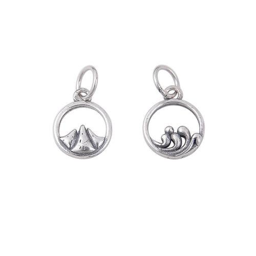 925 Sterling Silver κρεμαστό κόσμημα, DIY & διαφορετικά στυλ για την επιλογή, αρχικό χρώμα, Sold Με PC