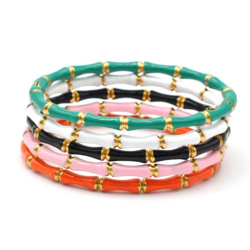 304 roestvrij staal Bangle, voor vrouw, meer kleuren voor de keuze, Lengte 14 cm, Verkocht door PC