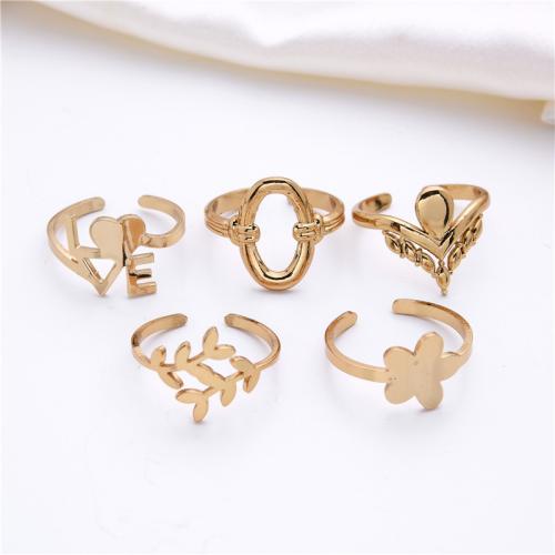 Stainless Steel Finger Ring 304 Stainless Steel Vacuum Ion Plating Adjustable & for woman inner ~20mm Sold By PC