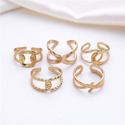 Stainless Steel Finger Ring 304 Stainless Steel Vacuum Ion Plating Adjustable & for woman inner ~20mm Sold By PC